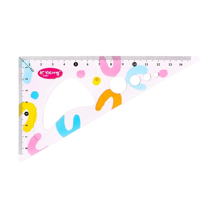 Набор геометрический гибкий силиконовый (линейка 20см+2 угольника+транспортир) Абстракция Набор геометрический гибкий силиконовый (линейка 20см+2 угольника+транспортир) Абстракция