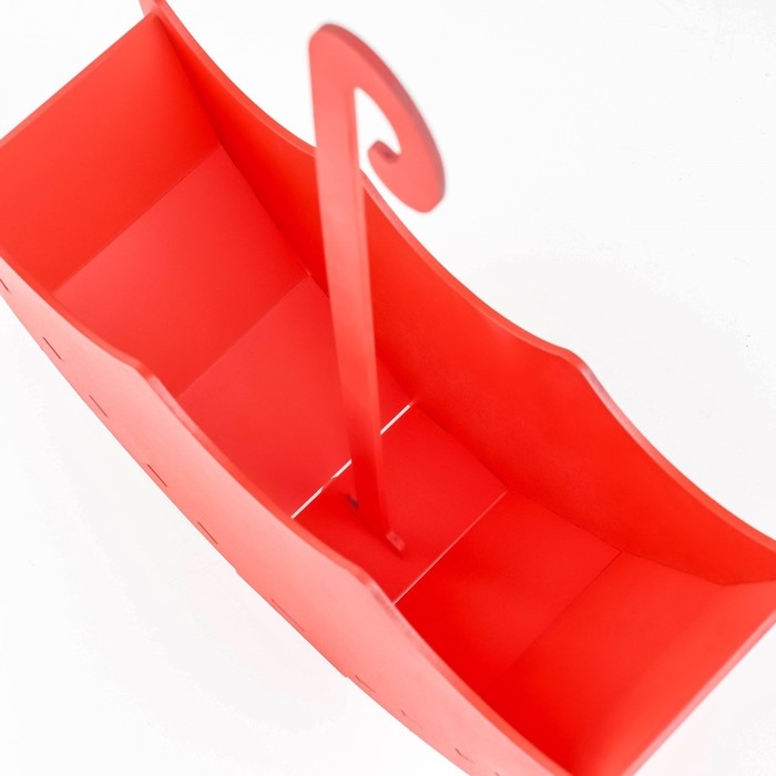 Кашпо деревянное  Кашпо деревянное "Зонтик" 15х26,6х8,7 см красный