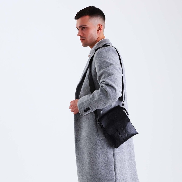 Сумка мужская, цвет чёрный Сумка мужская, цвет чёрный