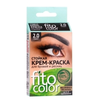 Стойкая крем-краска для бровей и ресниц Fito color, цвет графит (на 2 применения), 2х2 мл