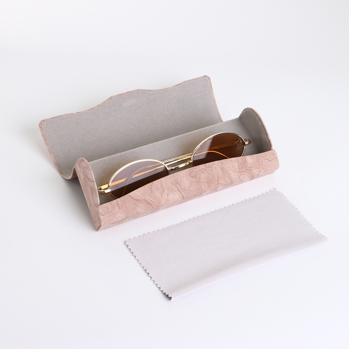 Футляр для очков на магните, длина 16 см, цвет розовый Футляр для очков на магните, длина 16 см, цвет розовый