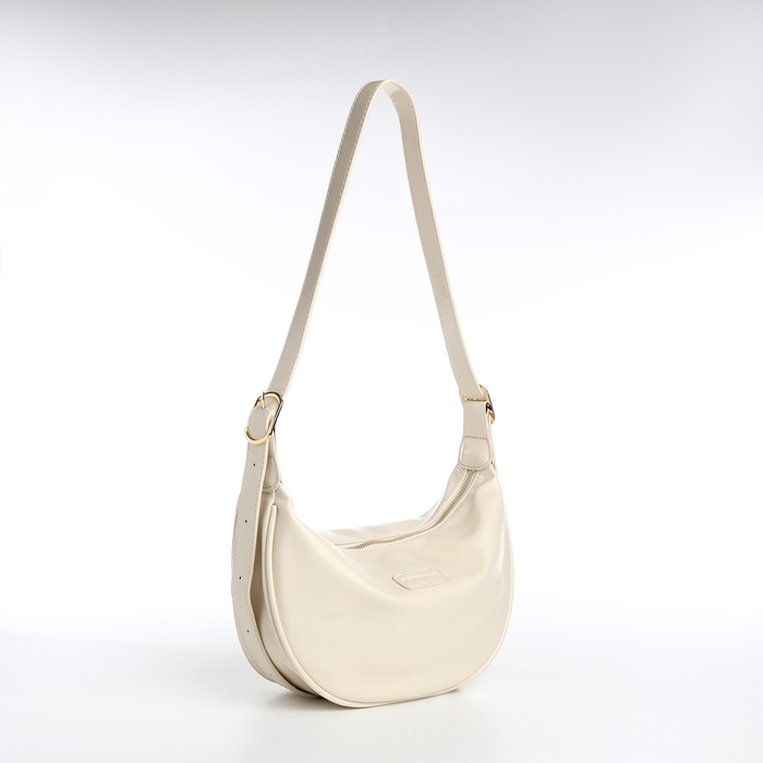 Сумка женская, багет, на молнии, цвет молочный Сумка женская, багет, на молнии, цвет молочный