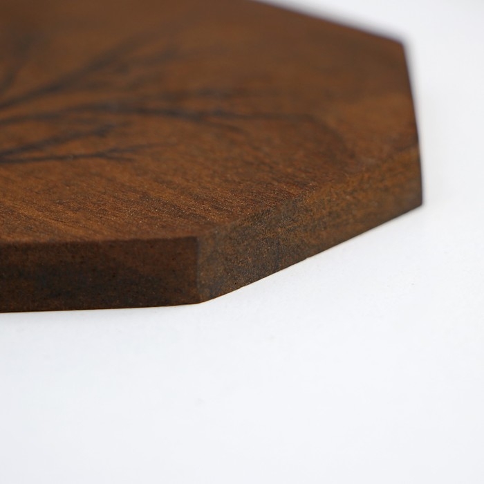 Набор подставок под кружки Magistro «Древо», 4 шт, акация Набор подставок под кружки Magistro «Древо», 4 шт, акация