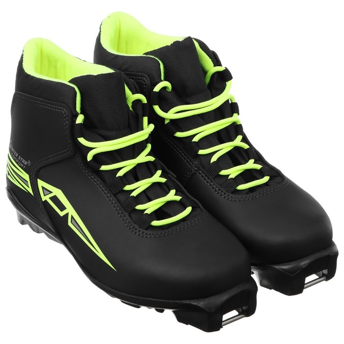 Ботинки лыжные Winter Star comfort, SNS, р. 44, цвет чёрный/неон