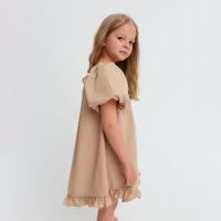 Платье для девочки KAFTAN "Cute", размер 34 (122-128), цвет бежевый