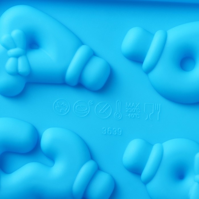 Форма для леденцов Доляна «Цифры-мальчики», силикон, 22×14×1 см, 10 ячеек (5,5×3,5 см), с палочками, цвет синий Форма для леденцов Доляна «Цифры-мальчики», силикон, 22×14×1 см, 10 ячеек (5,5×3,5 см), с палочками, цвет синий