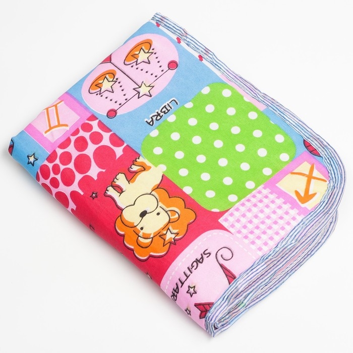 Пелёнка детская на непромокаемой основе, 65х50 см, рисунок гороскоп, цвета МИКС Пелёнка детская на непромокаемой основе, 65х50 см, рисунок гороскоп, цвета МИКС