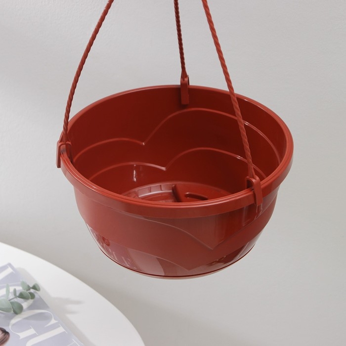 Кашпо уличное с прикорневым поливом «Мальва», 4,7 л, цвет терракотовый Кашпо уличное с прикорневым поливом «Мальва», 4,7 л, цвет терракотовый