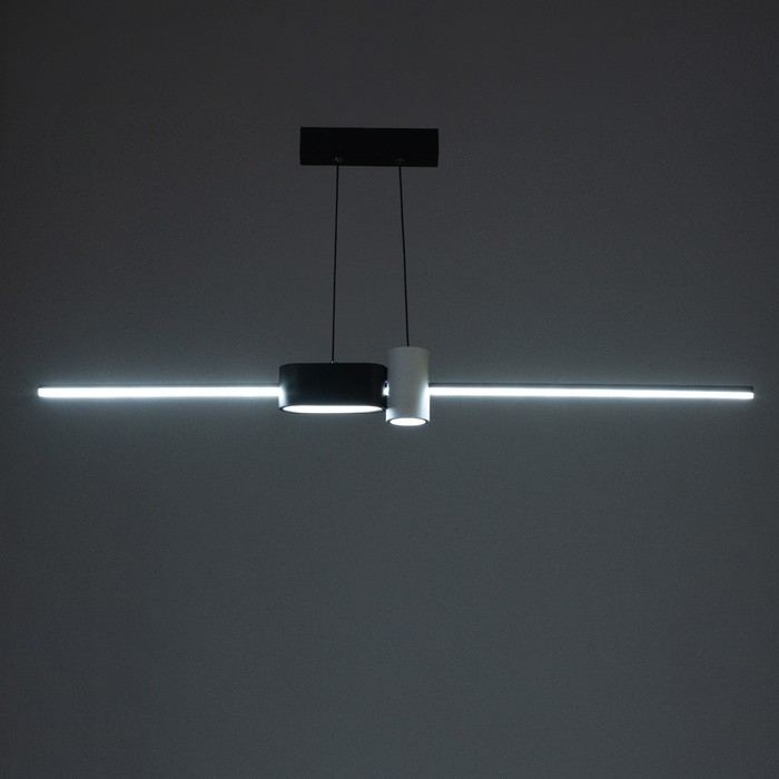 Светильник с ПДУ "Бергер" LED 18Вт 3000-6000К бело-черный 100х100 см