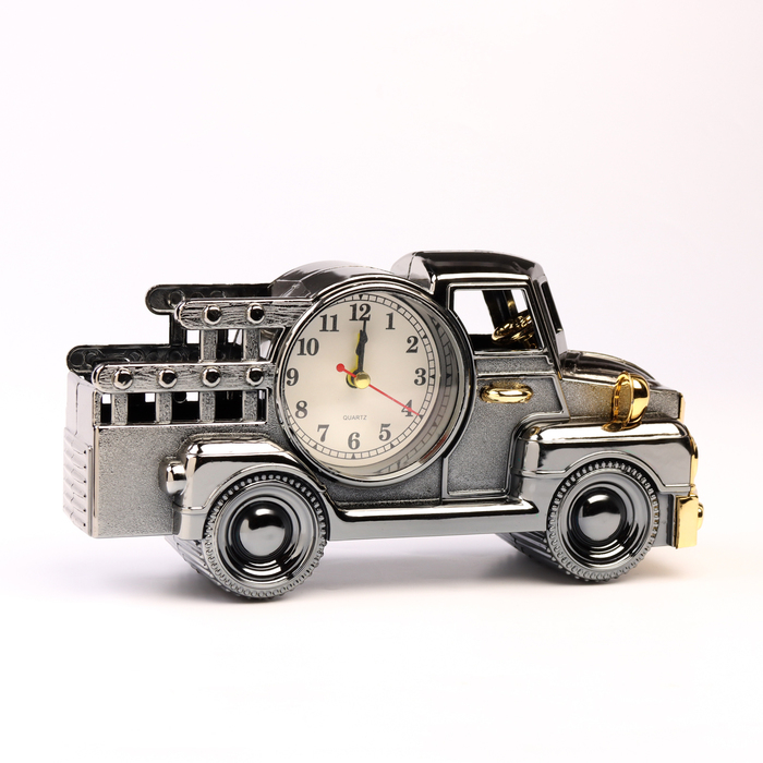 Часы - будильник настольные Часы - будильник настольные "Грузовичок", дискретный ход, d-6.5 см, 11 х 22.5 см, АА