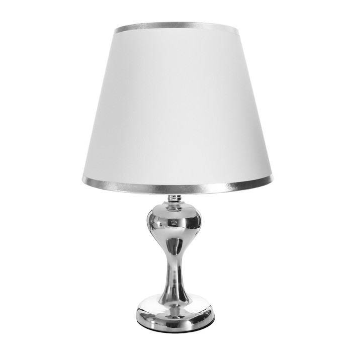 Лампа настольная Лампа настольная "Сарма" 1x60Вт E27 хром 25х25х40см RISALUX