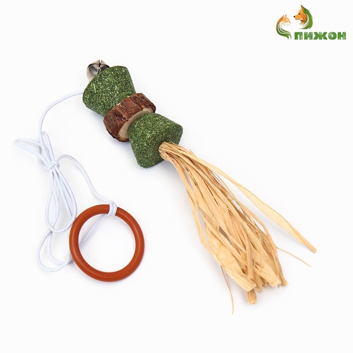 Игрушка - дразнилка для кошек из кошачьей мяты, с кольцом на палец, 4,8 см Игрушка - дразнилка для кошек из кошачьей мяты, с кольцом на палец, 4,8 см
