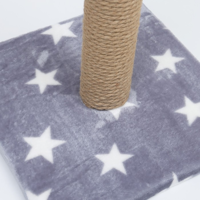 Когтеточка  Когтеточка "Столбик" на подставке,  54 х 31 см, джут,  микс цветов