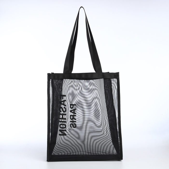 Шопер без застёжки, цвет чёрный