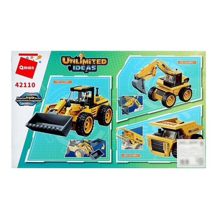 Конструктор Строители «Фронтальный погрузчик», 203 детали Конструктор Строители «Фронтальный погрузчик», 203 детали