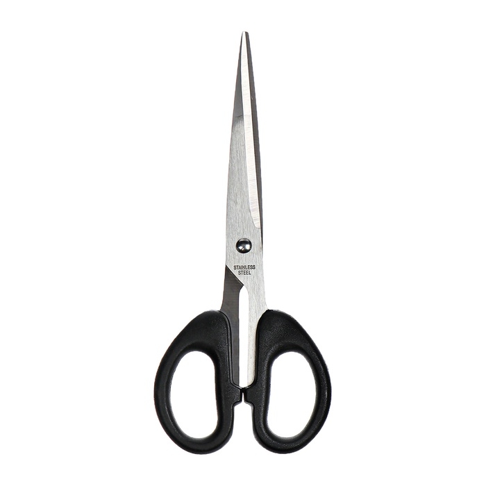 Ножницы канцелярские 16,7см Офис пластиковые ручки, европодвес Ножницы канцелярские 16,7см Офис пластиковые ручки, европодвес