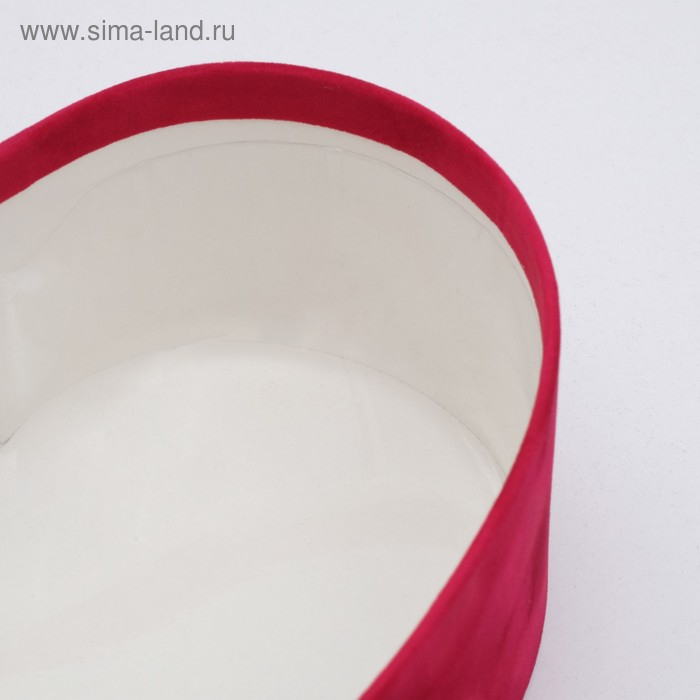 Набор коробок 3 в 1,  Набор коробок 3 в 1, "Бархат", сердце, 30,5 х 27,5 х 12 - 22 х 21 х 8,5 см