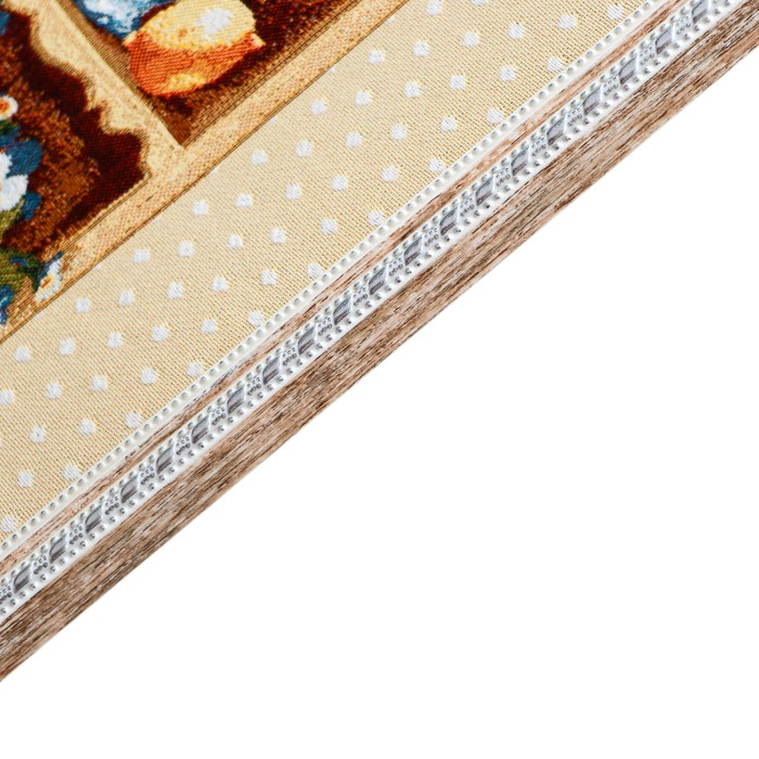 Гобеленовая картина Гобеленовая картина "Дачная этажерка с лавандой" 38*90 рамка микс