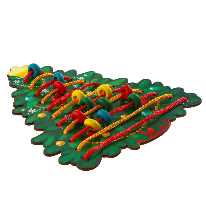 Новогодняя игрушка. Шнуровка «Новый год! Наряжаем ёлочку» Новогодняя игрушка. Шнуровка «Новый год! Наряжаем ёлочку»