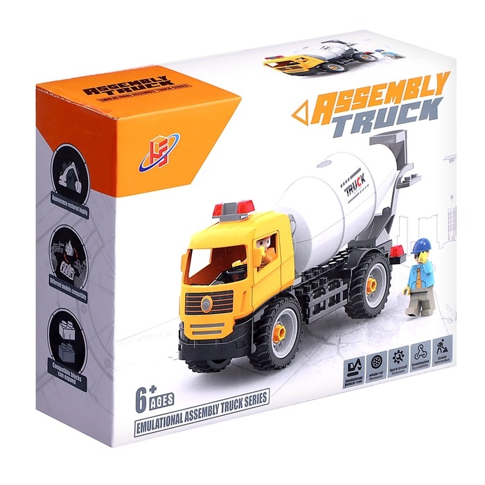 Конструктор винтовой «Бетономешалка», 67 деталей Конструктор винтовой «Бетономешалка», 67 деталей