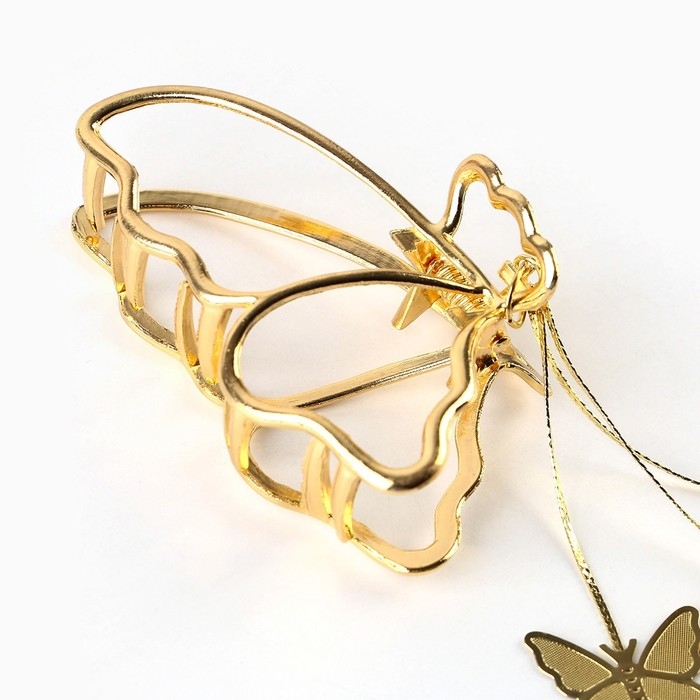 Краб для волос с цепочкой «Нежная как цветок», 12 х 6 х 3 см Краб для волос с цепочкой «Нежная как цветок», 12 х 6 х 3 см