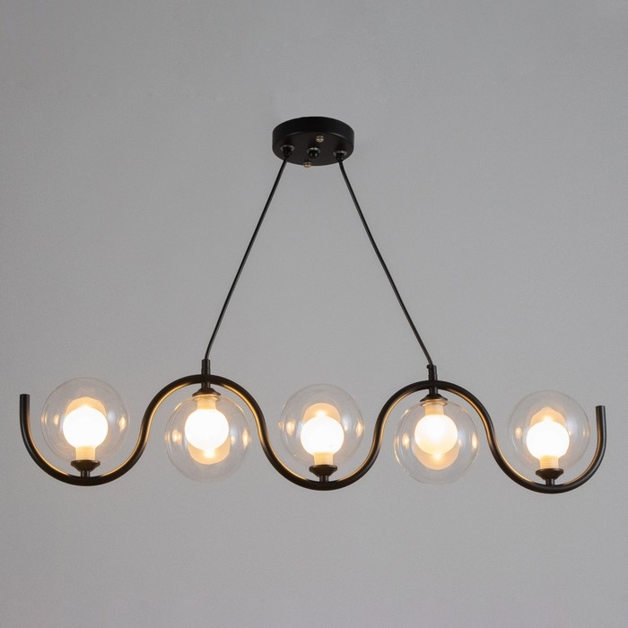 Светильник BayerLux Светильник BayerLux "Сигма" 5хG9 40Вт черный 100х12х100см