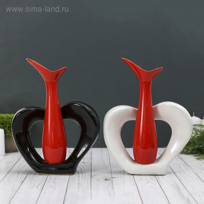 Ваза керамика настольная Ваза керамика настольная "Лилия" d 2 см 30х23х6,5 см v-250 мл, микс