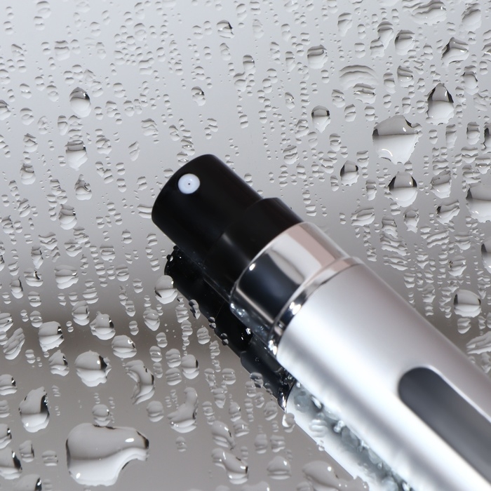 Атомайзер для парфюма, с распылителем, 10 мл, цвет серебристый Атомайзер для парфюма, с распылителем, 10 мл, цвет серебристый