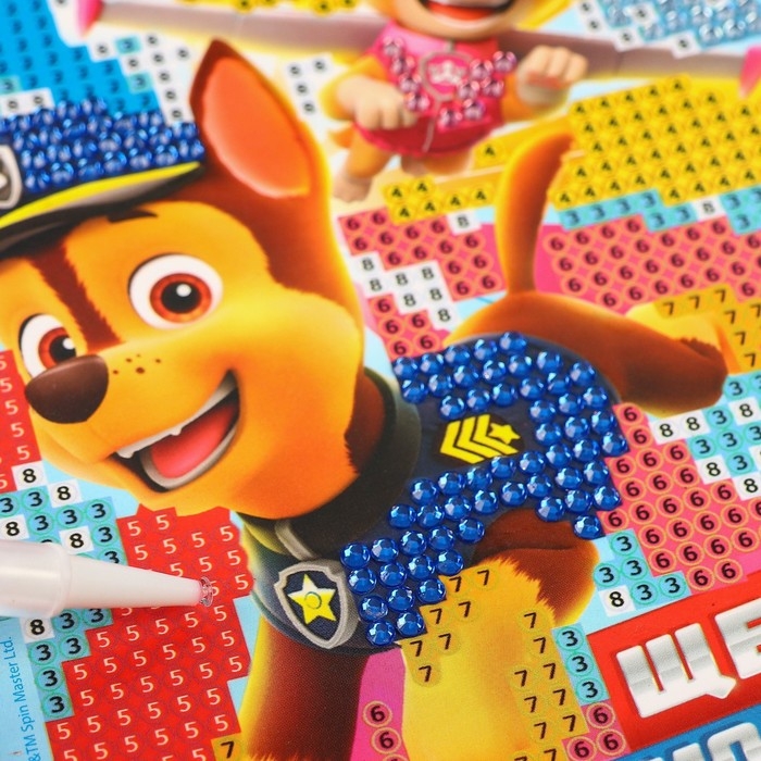 Алмазная мозаика, 16х10.5 см, Щенячий патруль