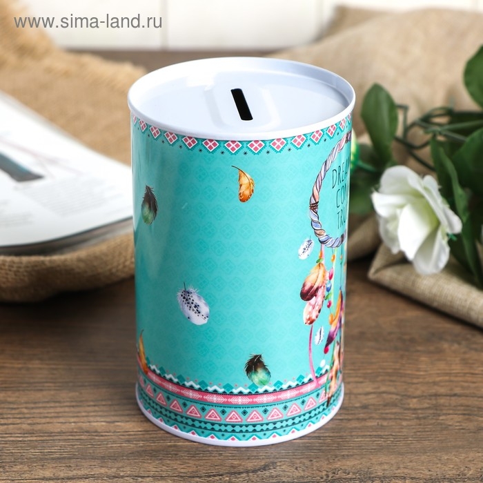 Копилка металл банка Копилка металл банка "Ловец снов" МИКС 12х8х8 см