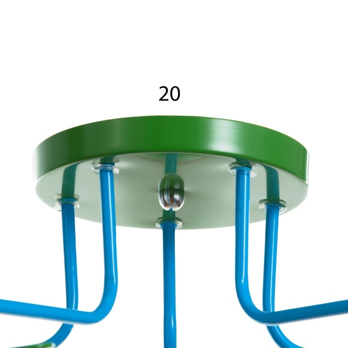 Люстра Люстра "Букашки" 5хЕ27 зеленый 68х68х25 см BayerLux