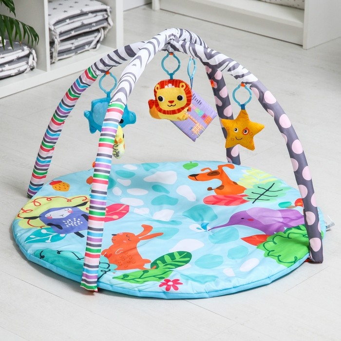 Развивающий коврик «Слоник», с дугами, круглый, 82х82х0,5 Развивающий коврик «Слоник», с дугами, круглый, 82х82х0,5