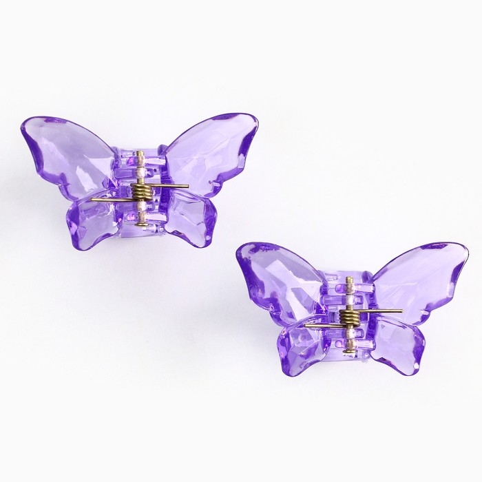 Краб для волос в форме бабочек «Самой волшебной», 2 шт., 4 х 3 х 2.5 см Краб для волос в форме бабочек «Самой волшебной», 2 шт., 4 х 3 х 2.5 см