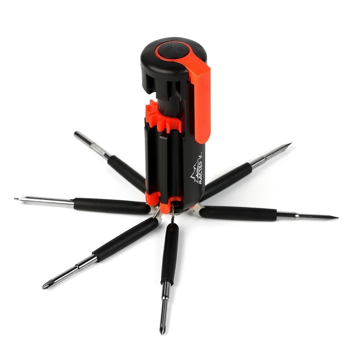 Фонарь многофункциональный, мультитул 8 в 1  Фонарь многофункциональный, мультитул 8 в 1 "Мастер на все руки", 6LED, 7 отвёрток, 4х10 см