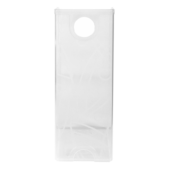 Лоток для бумаг вертикальный Стамм, пластиковый, ширина 118 мм, с рисунком, прозрачный