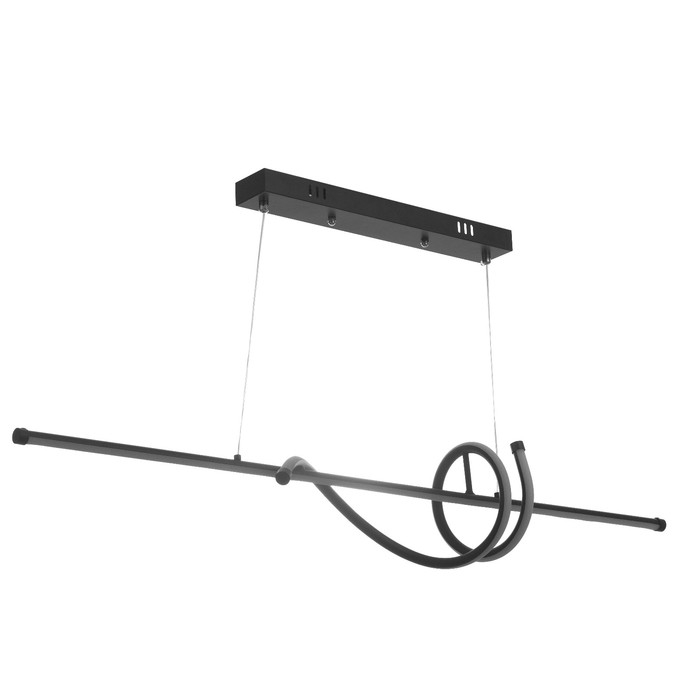 Светильник Светильник "Изгибы" LED 32Вт 6000К чёрный 100х18-110 см