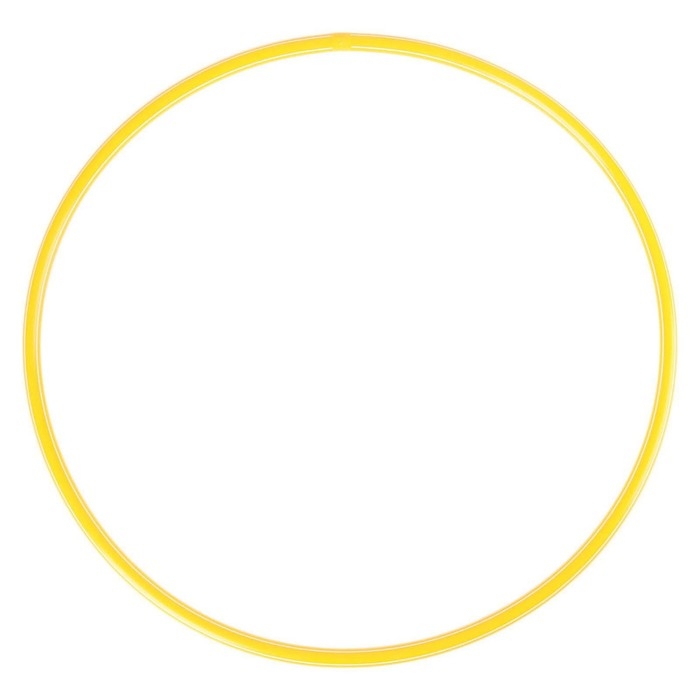 Обруч диаметр 80 см, цвет жёлтый Обруч диаметр 80 см, цвет жёлтый