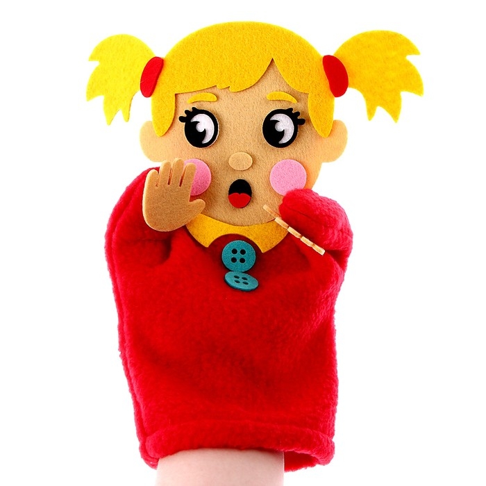 Пальчиковый театр кукла на руку «Девочка» Пальчиковый театр кукла на руку «Девочка»