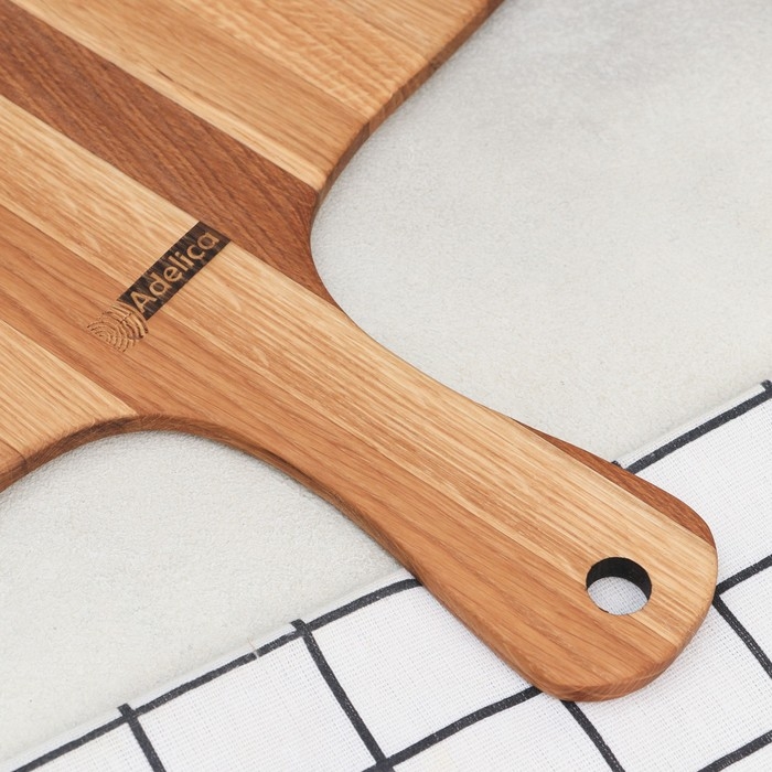 Доска для подачи Adelica «Лопата для пиццы», рабочая часть 30×29 см, ручка 13 см, дуб Доска для подачи Adelica «Лопата для пиццы», рабочая часть 30×29 см, ручка 13 см, дуб