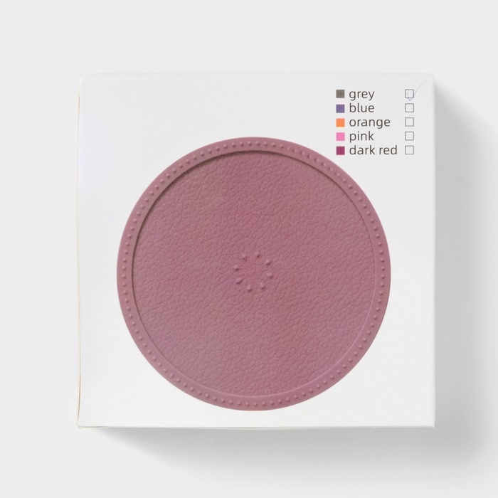 Набор подставок под горячее, под кружку, силикон, 6 шт, d=8 см, серый Набор подставок под горячее, под кружку, силикон, 6 шт, d=8 см, серый