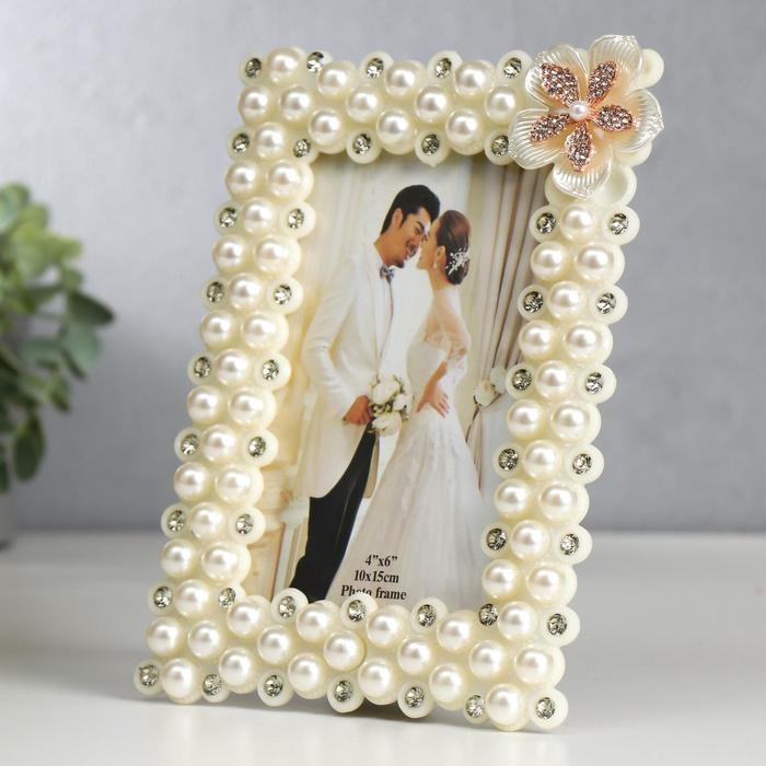 Фоторамка 10х15 см Фоторамка 10х15 см "Лилия" белая 20,5х15 см