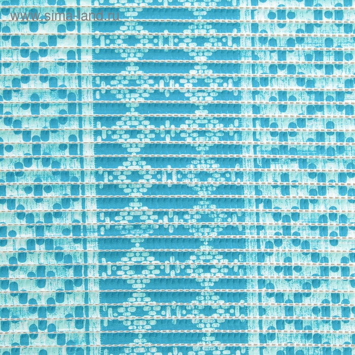 Коврик для ванной комнаты «Квадраты», ширина 65 см, рулон 15 м, цвет голубой