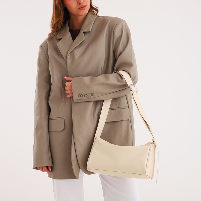 Сумка женская кросс-боди, на молнии, цвет бежевый Сумка женская кросс-боди, на молнии, цвет бежевый