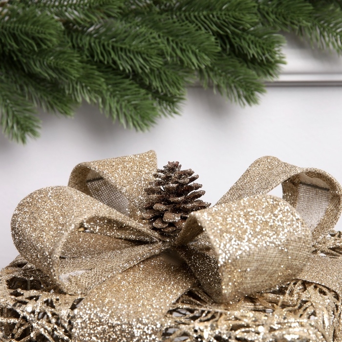 Фигура световая  Фигура световая "Подарок", 29х20х20, 20 LED, AAx3 (не в компл.), Т/БЕЛЫЙ