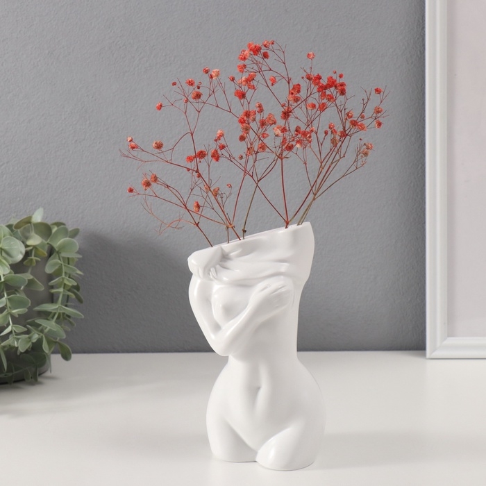 Сувенир полистоун вазон Сувенир полистоун вазон "Скульптура. Женское тело" 9,9х18,6 см