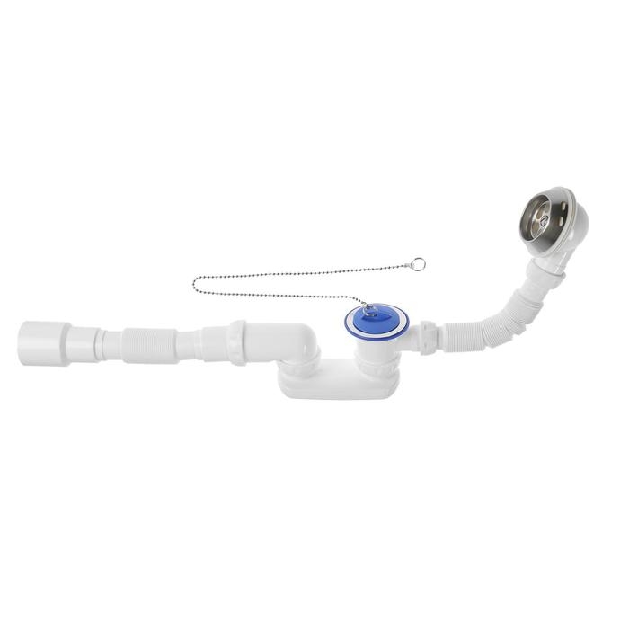 Сифон для ванны Unicorn S12, 1 1/2 Сифон для ванны Unicorn S12, 1 1/2"х40 мм, плоский с гофротрубой 40х40х50 мм