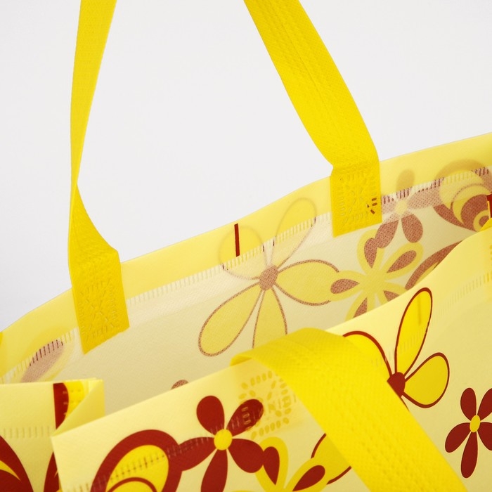 Сумка хозяйственная без застёжки, цвет жёлтый Сумка хозяйственная без застёжки, цвет жёлтый