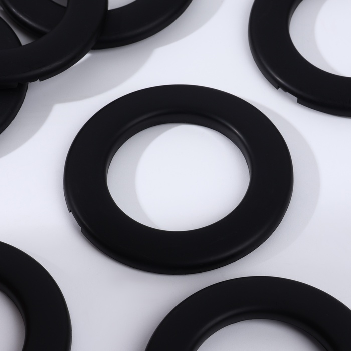 Люверсы для штор, d = 3,5/5,5 см, 10 шт, цвет матовый чёрный Люверсы для штор, d = 3,5/5,5 см, 10 шт, цвет матовый чёрный