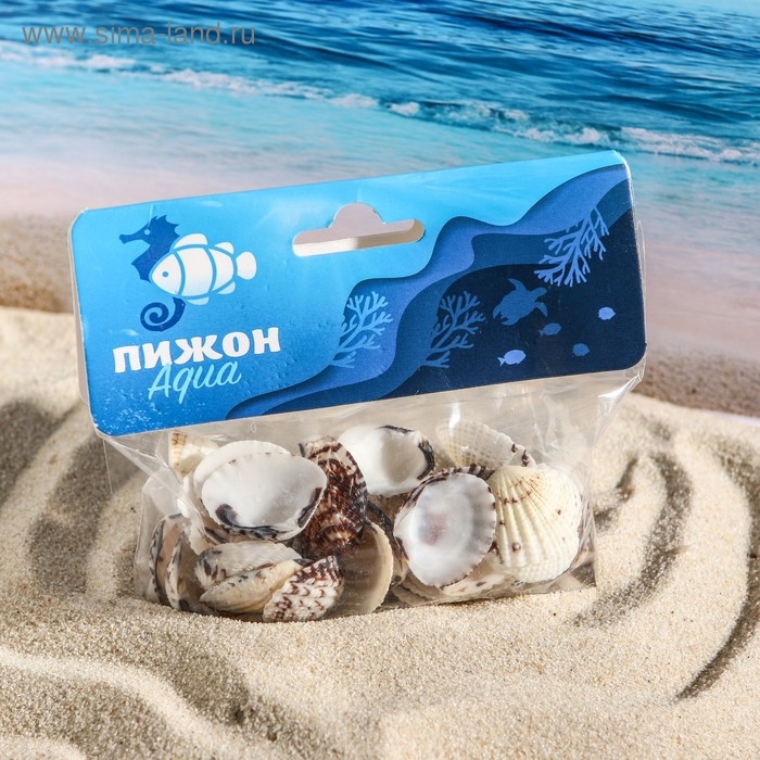 Набор ракушек, 2,5 - 4 см, 100 г Набор ракушек, 2,5 - 4 см, 100 г