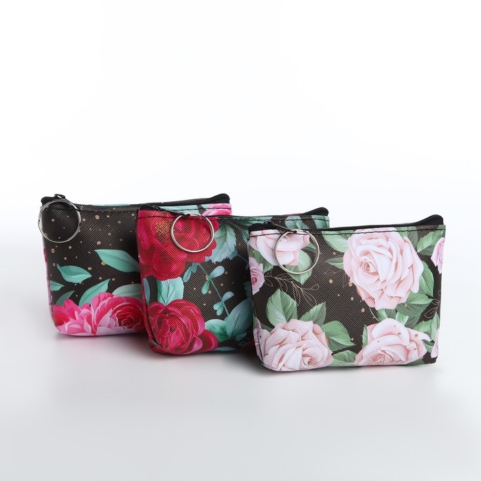 Кошелёк женский на молнии, цвет МИКС